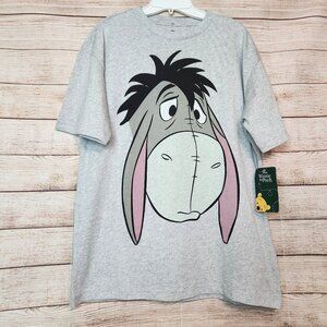 Disney Parks Winnie The Pooh EEYORE Vintage Style Big Face Shirt Adult M NWT